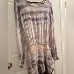 YFB long sleeve open back romper